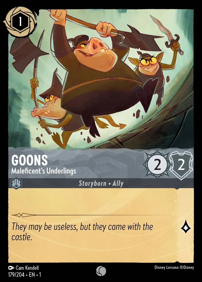Goons #179 The First Chapter Disney Lorcana card