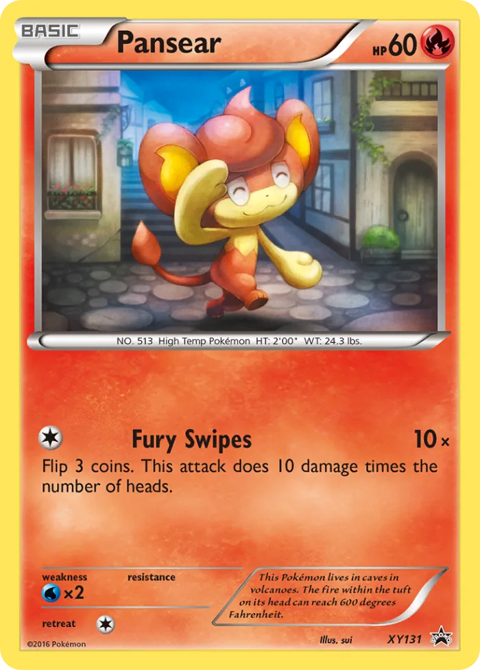 Pansear #XY131 XY Black Star Promos Pokemon card