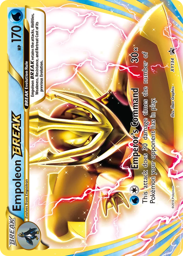 Empoleon BREAK #XY134 XY Black Star Promos Pokemon card