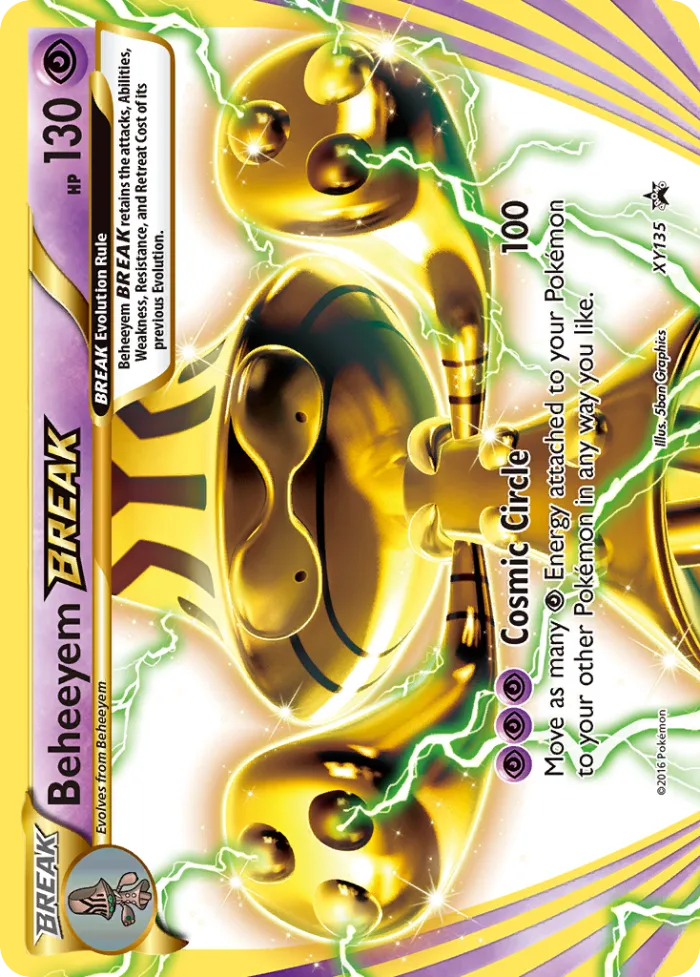 Beheeyem BREAK #XY135 XY Black Star Promos Pokemon card