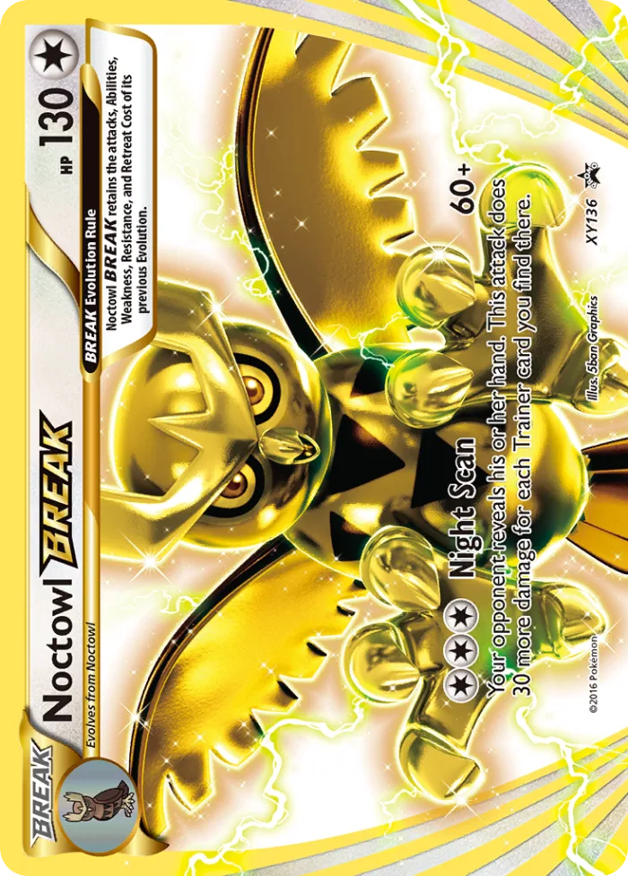 Noctowl BREAK #XY136 XY Black Star Promos Pokemon card