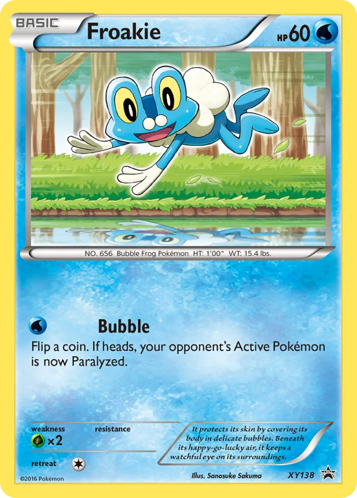 Froakie #XY138 XY Black Star Promos Pokemon card
