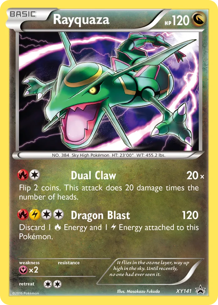 Rayquaza #XY141 XY Black Star Promos Pokemon card