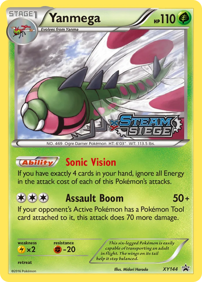Yanmega #XY144 XY Black Star Promos Pokemon card