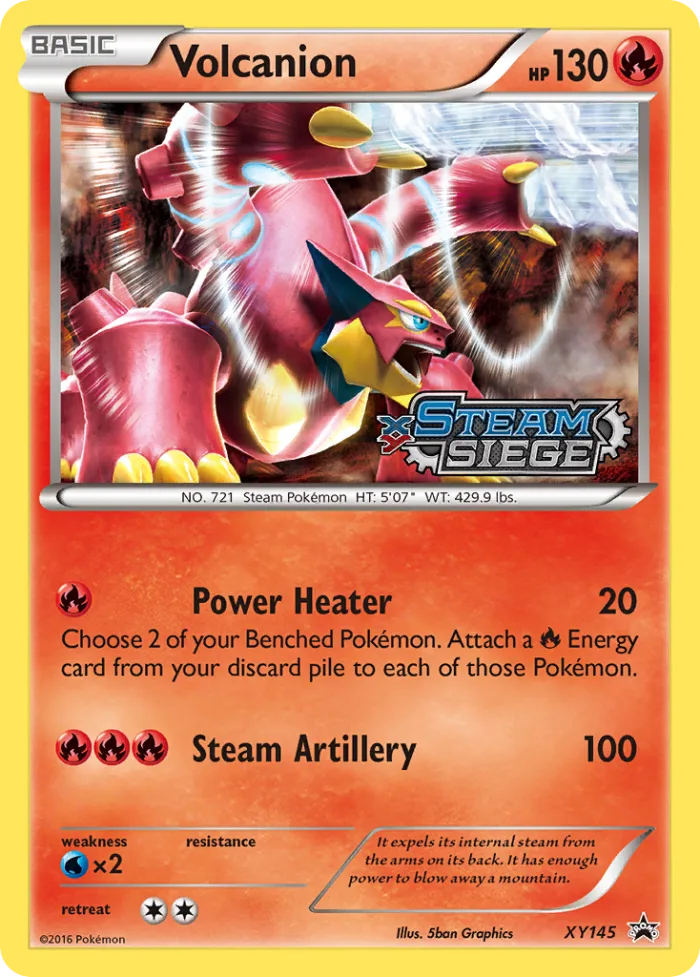 Volcanion #XY145 XY Black Star Promos Pokemon card