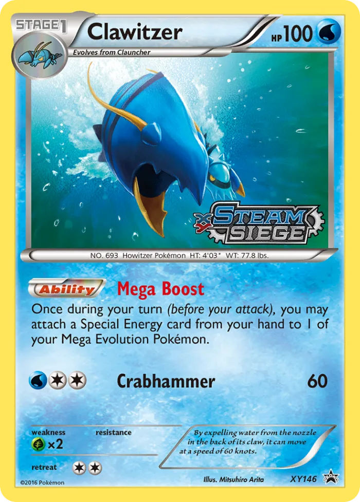 Clawitzer #XY146 XY Black Star Promos Pokemon card