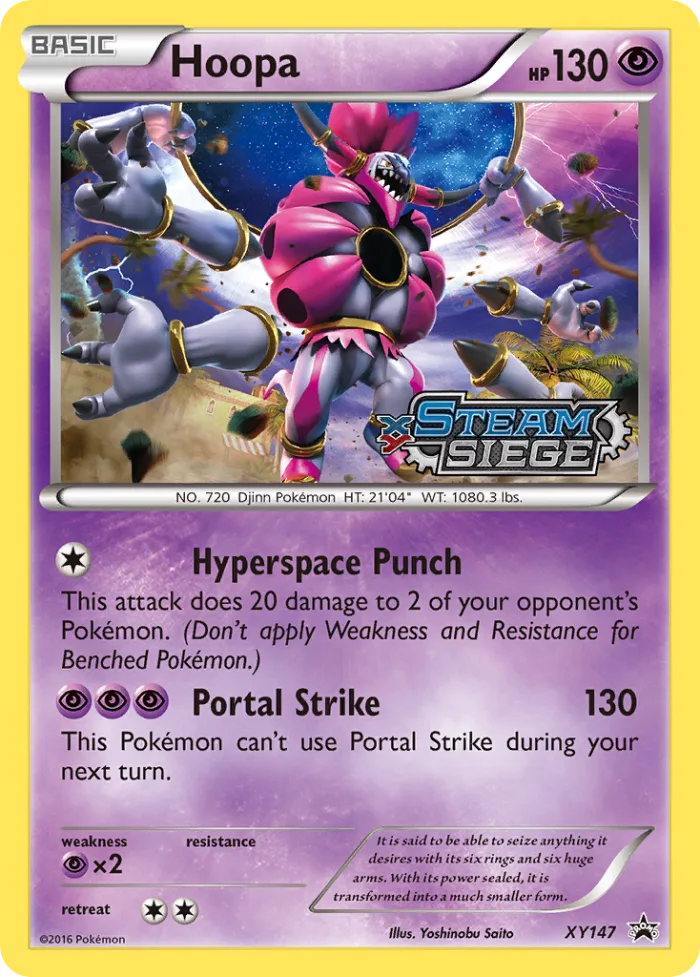 Hoopa #XY147 XY Black Star Promos Pokemon card
