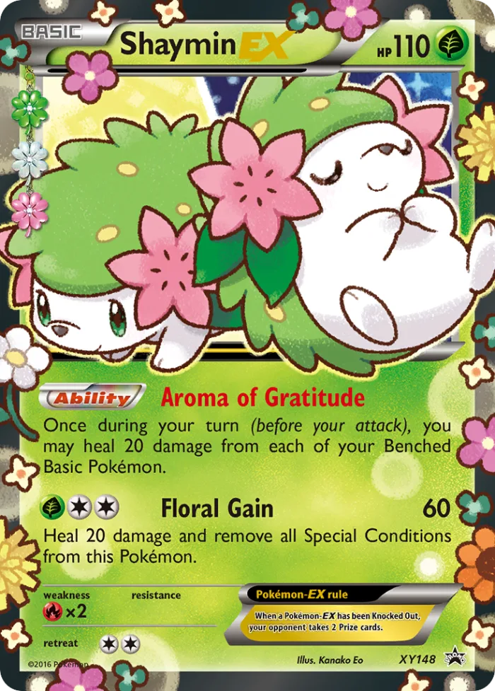 Shaymin-EX #XY148 XY Black Star Promos Pokemon card