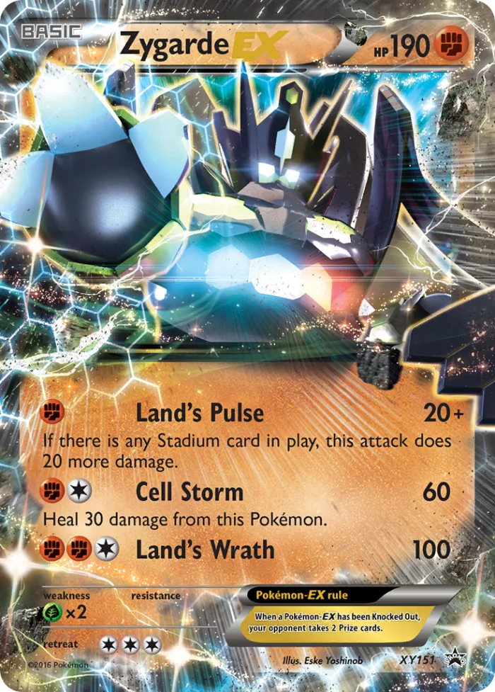 Zygarde-EX #XY151 XY Black Star Promos Pokemon card