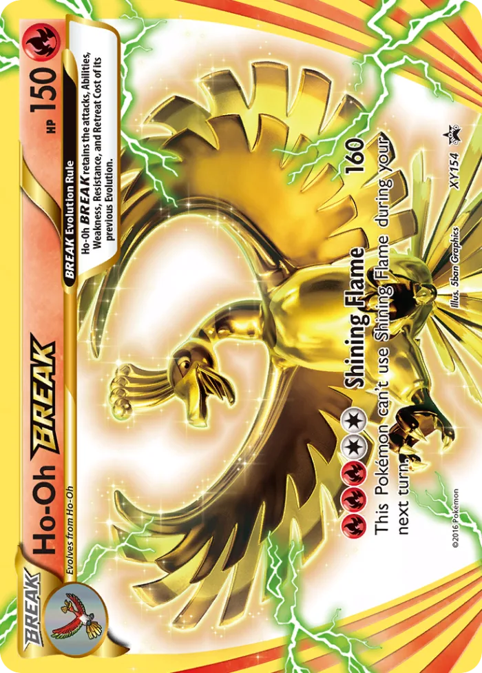 Ho-Oh BREAK #XY154 XY Black Star Promos Pokemon card