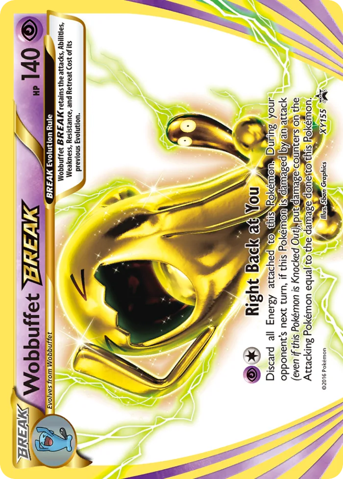 Wobbuffet BREAK #XY155 XY Black Star Promos Pokemon card