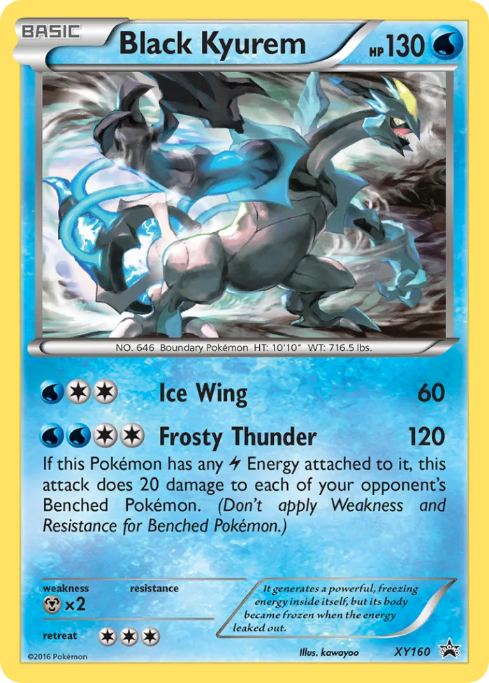 Black Kyurem #XY160 XY Black Star Promos Pokemon card