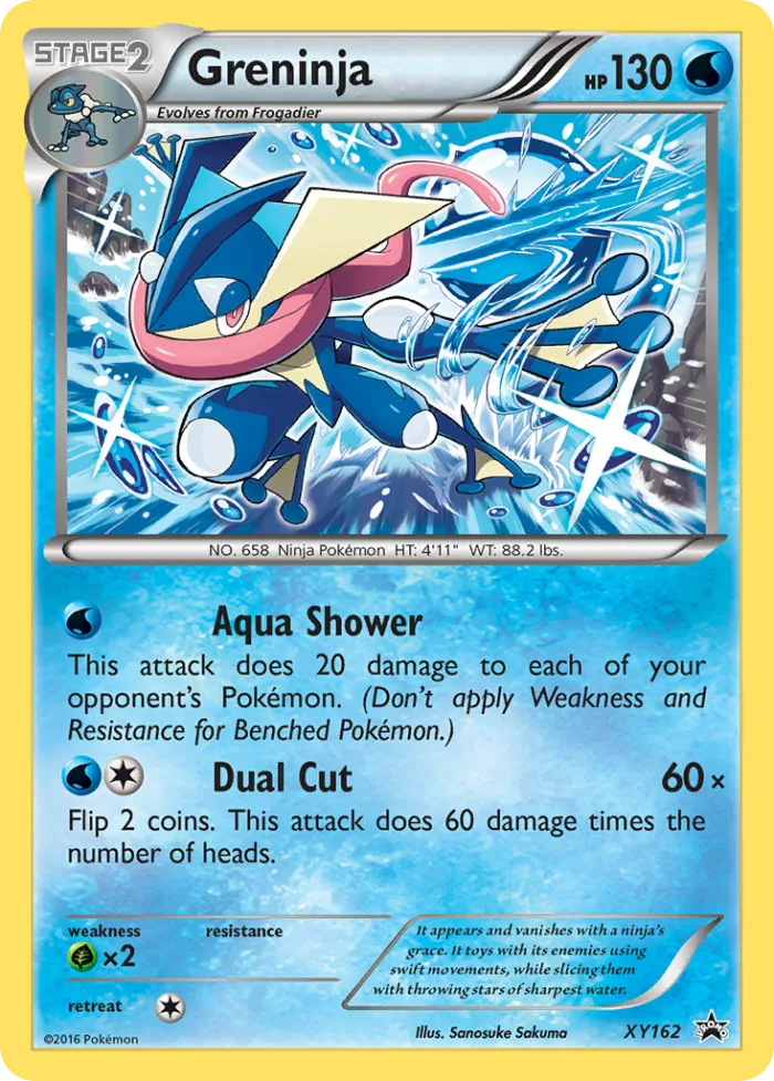 Greninja #XY162 XY Black Star Promos Pokemon card