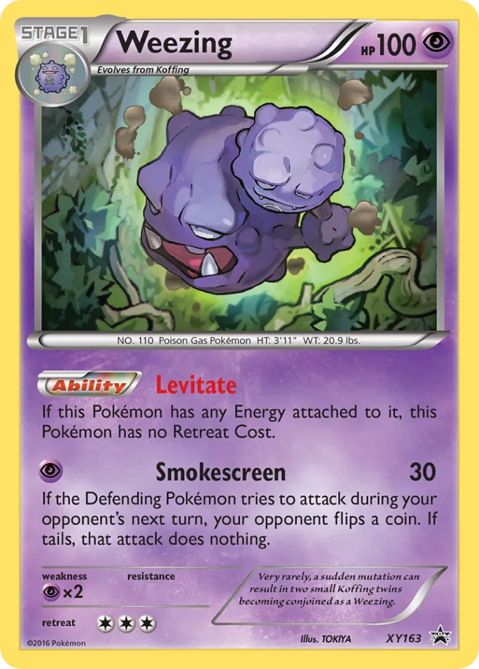 Weezing #XY163 XY Black Star Promos Pokemon card