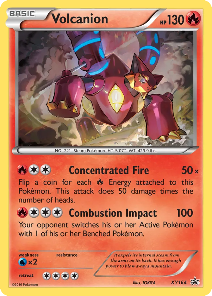 Volcanion #XY164 XY Black Star Promos Pokemon card