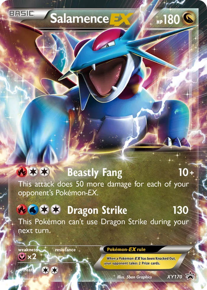Salamence-EX #XY170 XY Black Star Promos Pokemon card