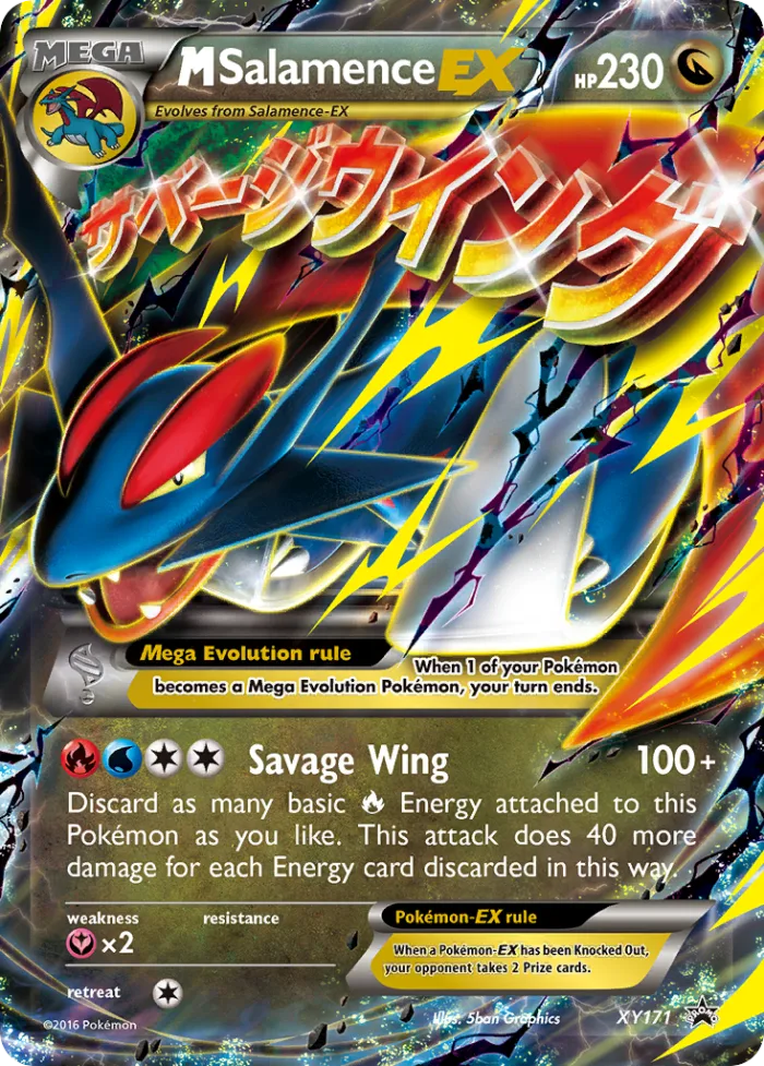 M Salamence-EX #XY171 XY Black Star Promos Pokemon card