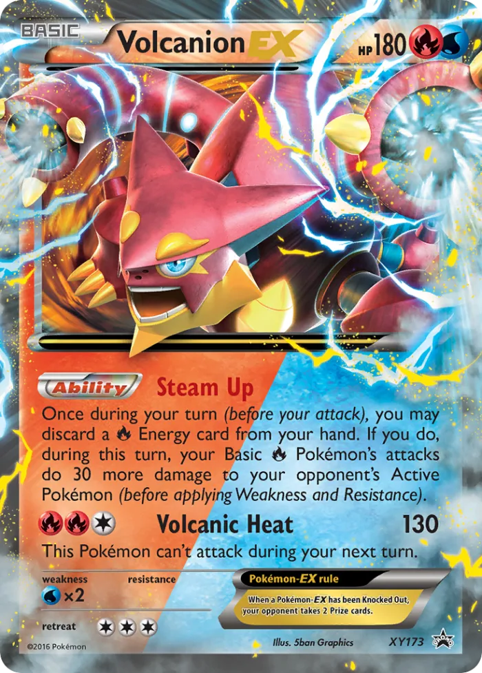 Volcanion-EX #XY173 XY Black Star Promos Pokemon card