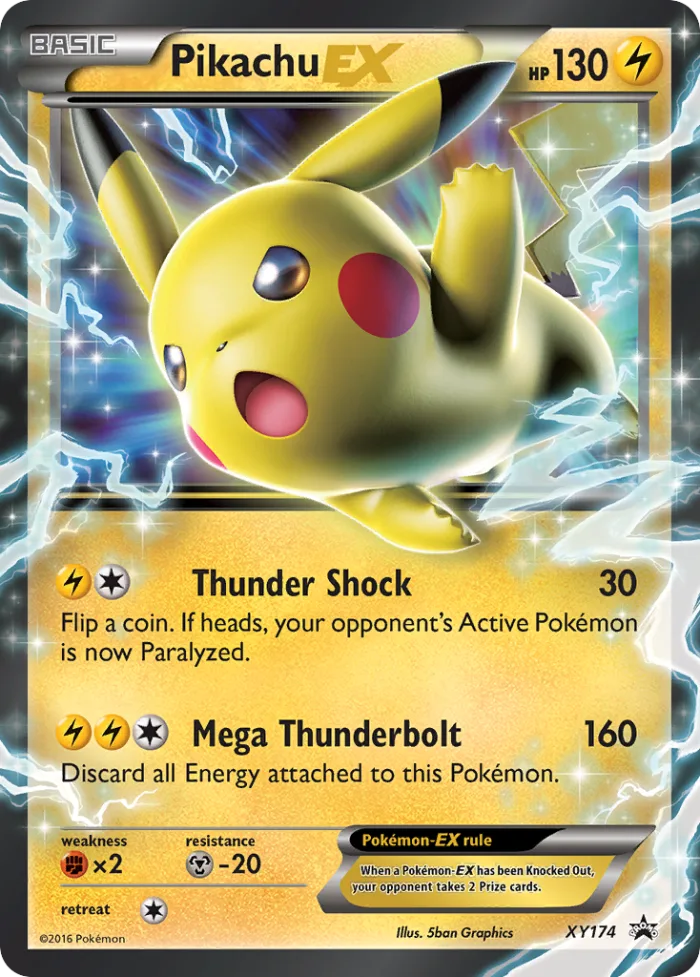 Pikachu-EX #XY174 XY Black Star Promos Pokemon card