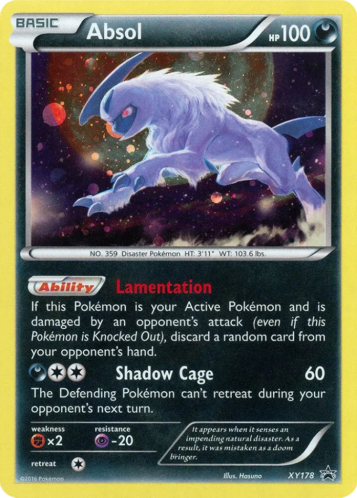 Absol #XY178 XY Black Star Promos Pokemon card