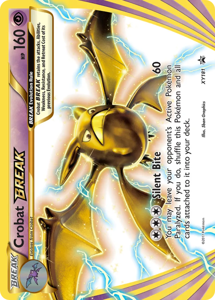 Crobat BREAK #XY181 XY Black Star Promos Pokemon card
