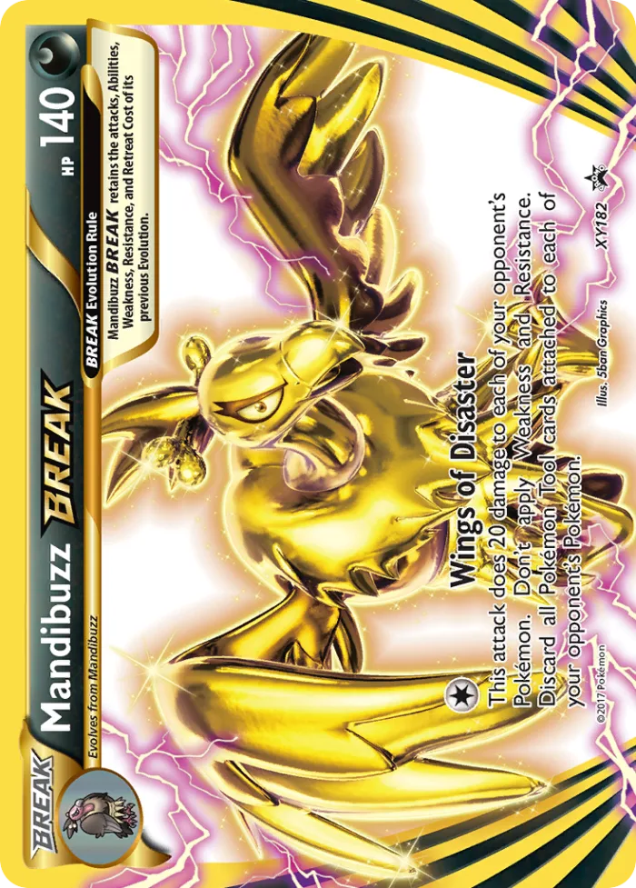 Mandibuzz BREAK #XY182 XY Black Star Promos Pokemon card
