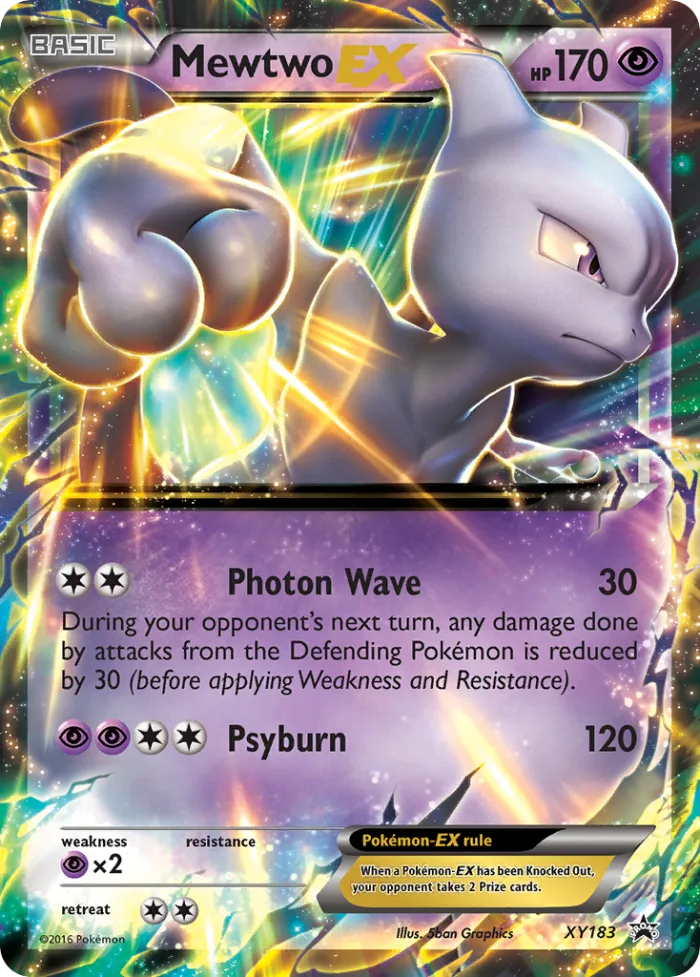 Mewtwo-EX #XY183 XY Black Star Promos Pokemon card