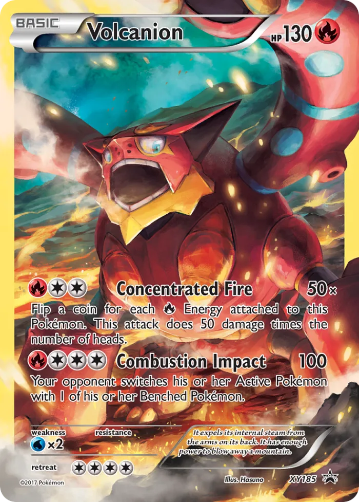 Volcanion #XY185 XY Black Star Promos Pokemon card