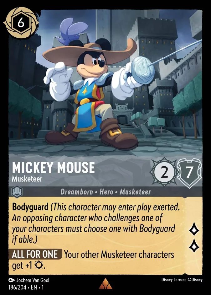 Mickey Mouse #186 The First Chapter Disney Lorcana card