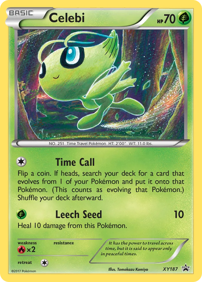 Celebi #XY187 XY Black Star Promos Pokemon card