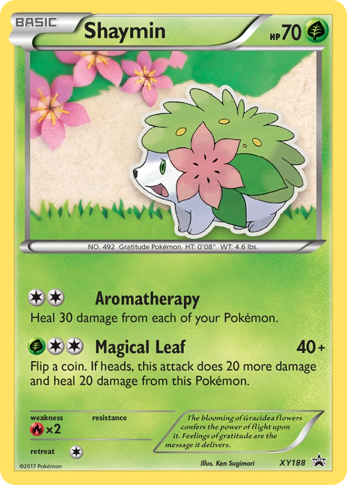 Shaymin #XY188 XY Black Star Promos Pokemon card