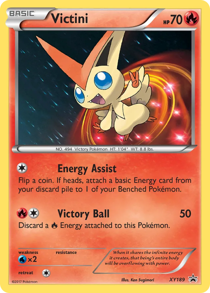 Victini #XY189 XY Black Star Promos Pokemon card