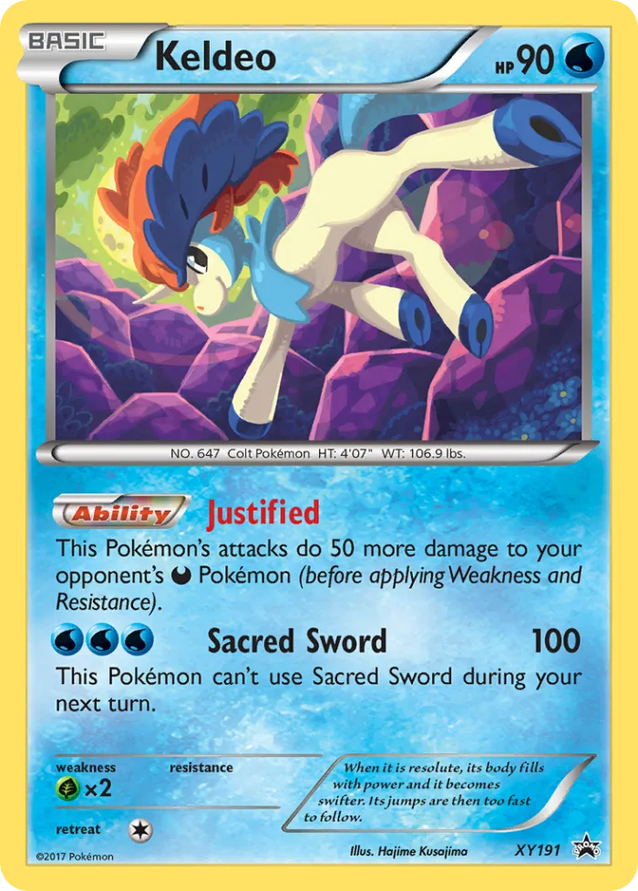 Keldeo #XY191 XY Black Star Promos Pokemon card