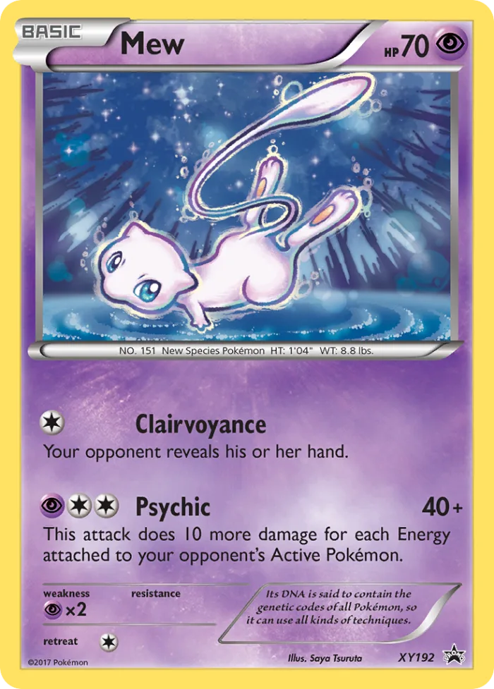 Mew #XY192 XY Black Star Promos Pokemon card