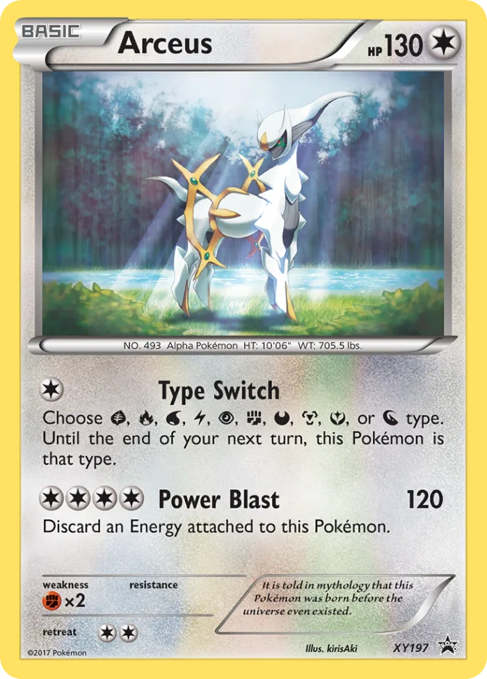 Arceus #XY197 XY Black Star Promos Pokemon card