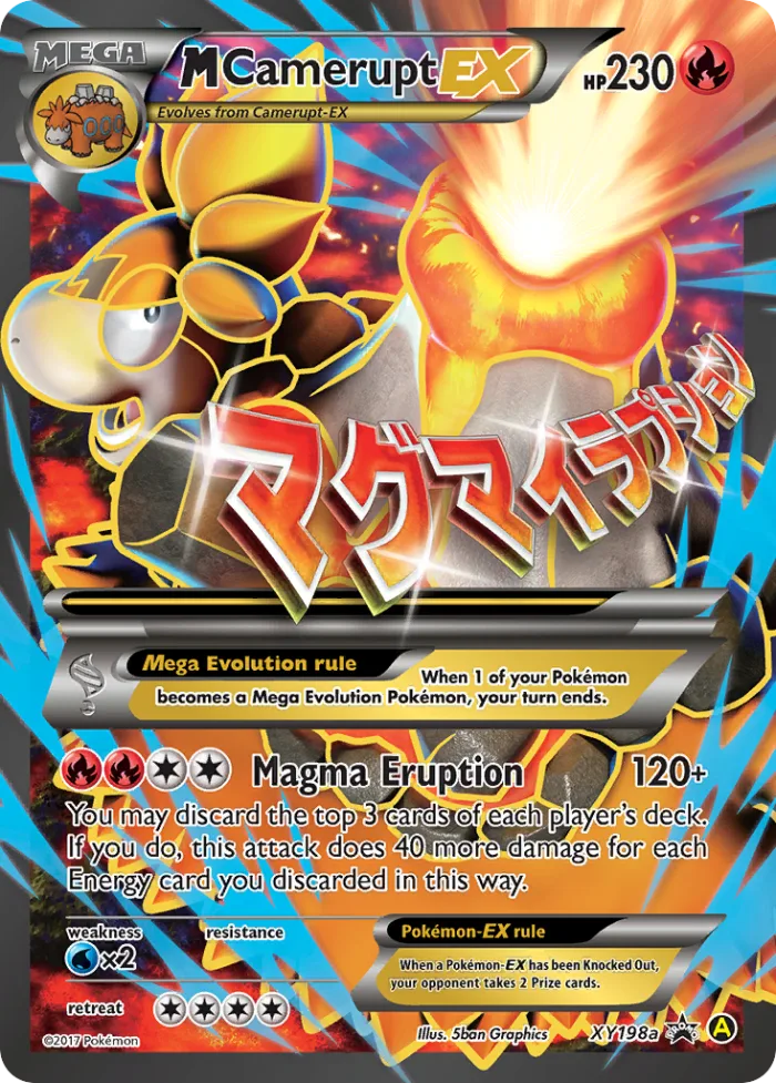 M Camerupt-EX #XY198a XY Black Star Promos Pokemon card
