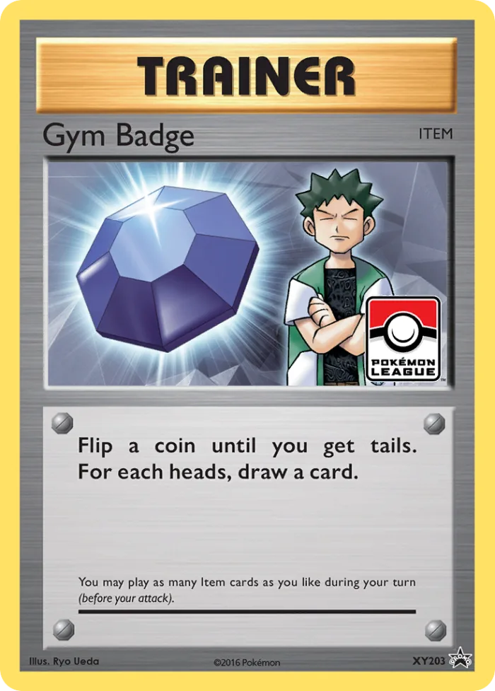 Gym Badge #XY203 XY Black Star Promos Pokemon card