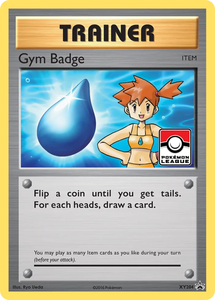 Gym Badge #XY204 XY Black Star Promos Pokemon card