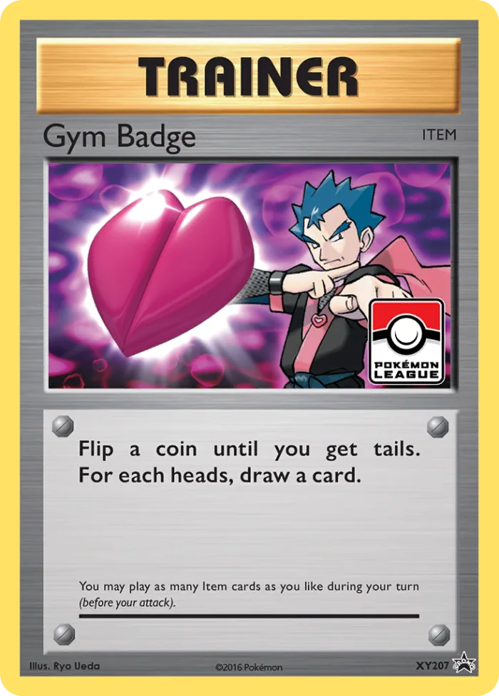 Gym Badge #XY207 XY Black Star Promos Pokemon card
