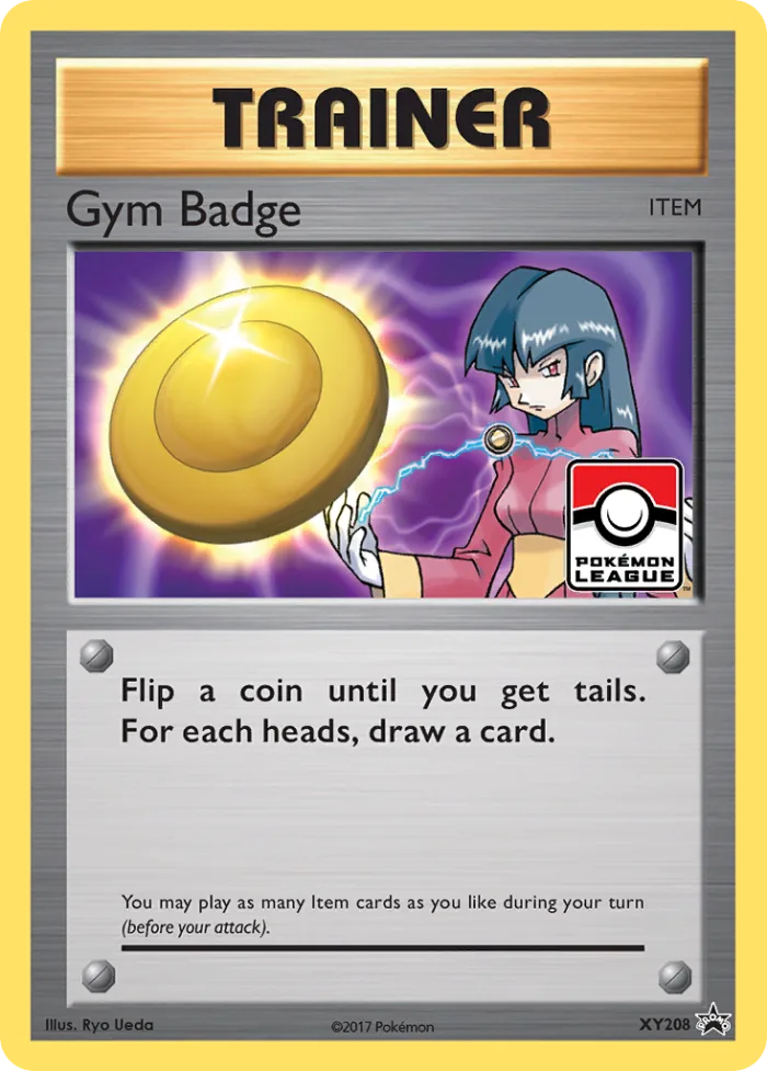 Gym Badge #XY208 XY Black Star Promos Pokemon card