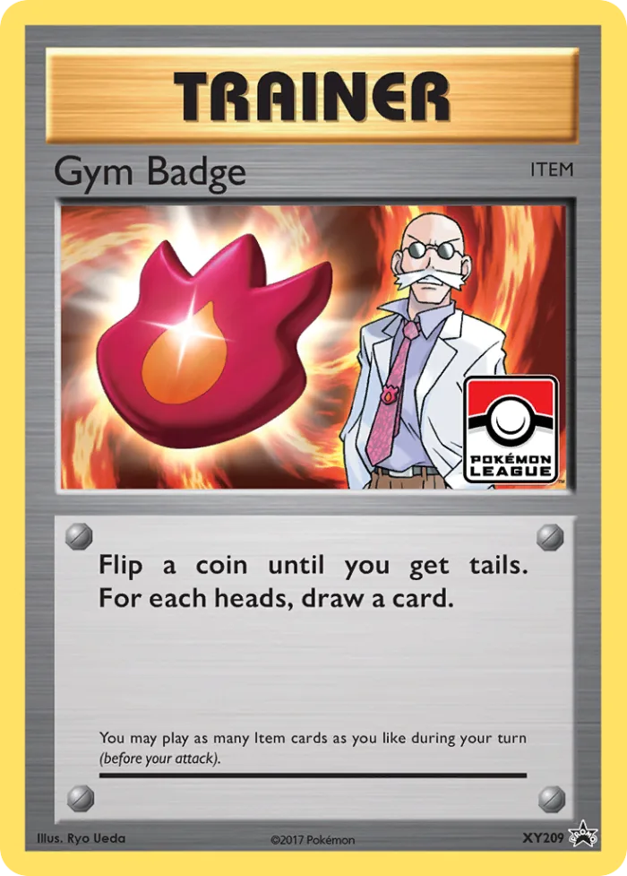 Gym Badge #XY209 XY Black Star Promos Pokemon card