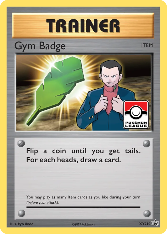 Gym Badge #XY210 XY Black Star Promos Pokemon card