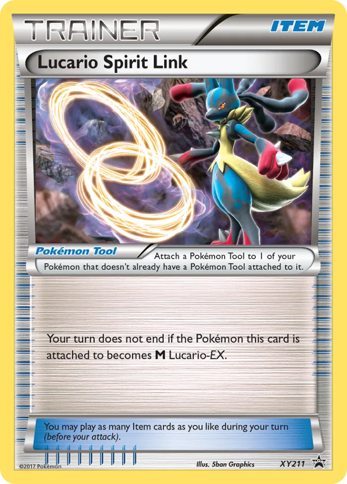 Lucario Spirit Link #XY211 XY Black Star Promos Pokemon card