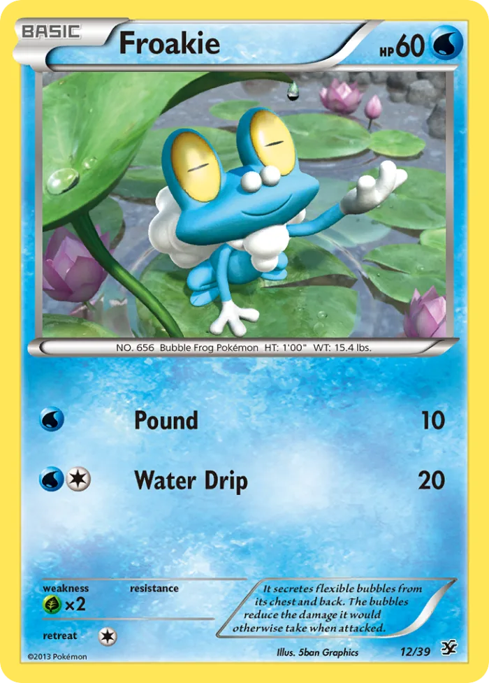 Froakie #12 Kalos Starter Set Pokemon card