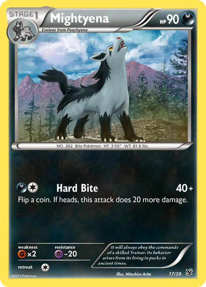 Mightyena #17 Kalos Starter Set Pokemon card
