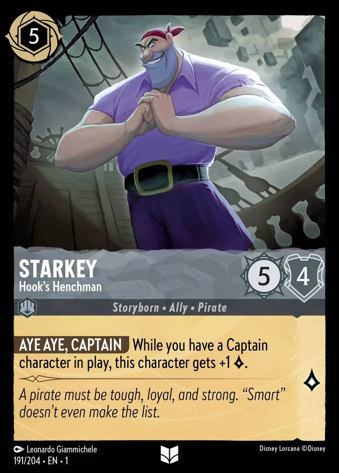 Starkey #191 The First Chapter Disney Lorcana card
