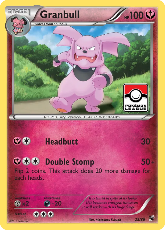 Granbull #23 Kalos Starter Set Pokemon card