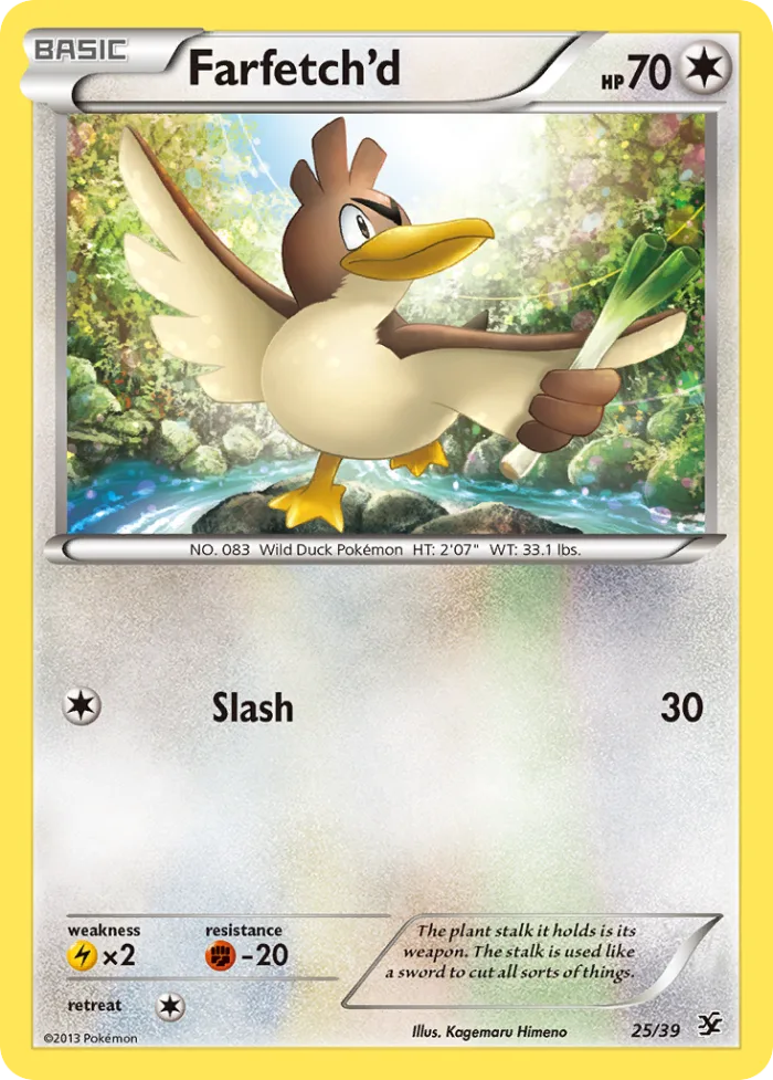 Farfetch'd #25 Kalos Starter Set Pokemon card