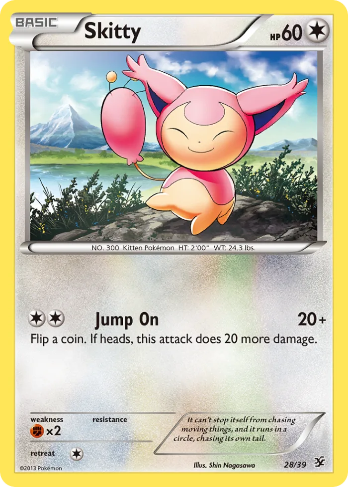 Skitty #28 Kalos Starter Set Pokemon card