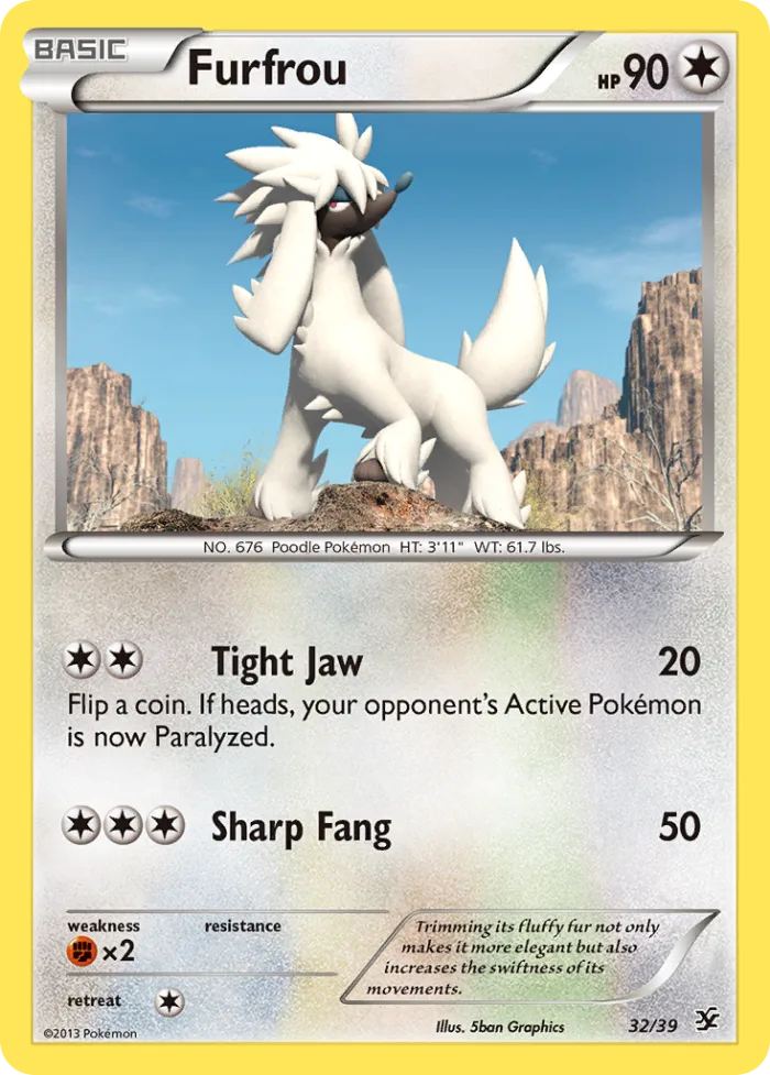 Furfrou #32 Kalos Starter Set Pokemon card